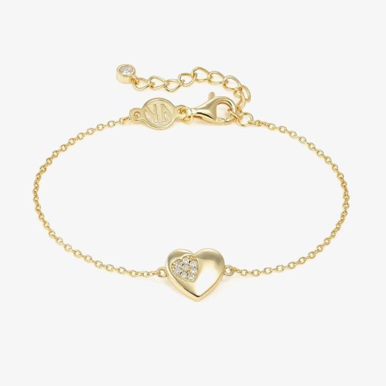 Nomination Petit Sparkle Gold Heart Bracelet 242300/006