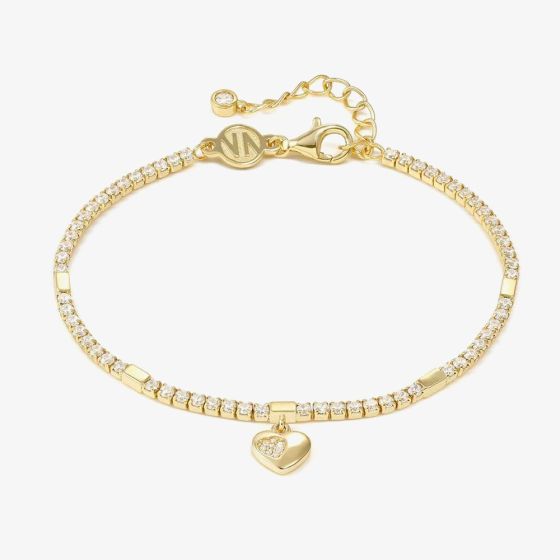 Nomination Petit Sparkle Gold Heart Tennis Bracelet 242302/006