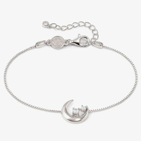 Nomination Dream Beats Silver Cubic Zirconia Moon Bracelet 242601/022