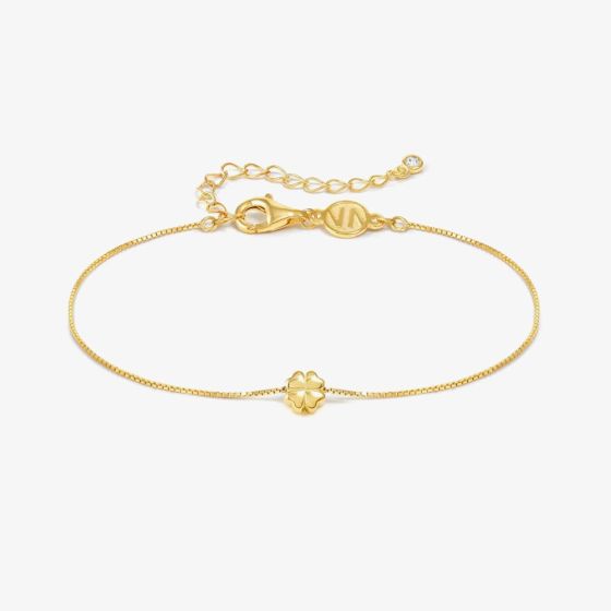 Nomination Armonica Gold Plated Four Leaf Clover Bracelet 241302/003