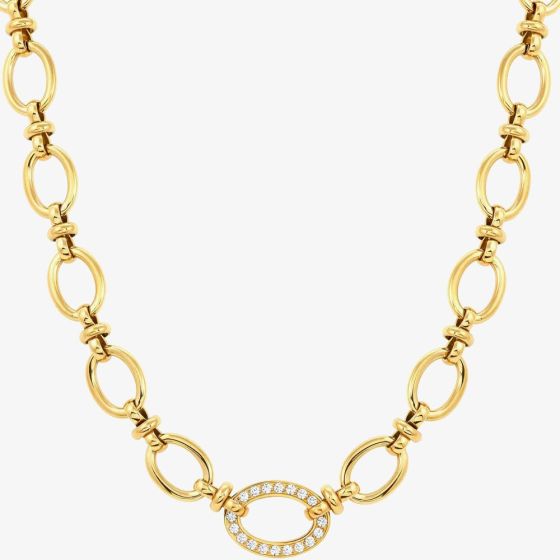 Nomination Affinity Gold-Tone & Cubic Zirconia Necklace 028606/012