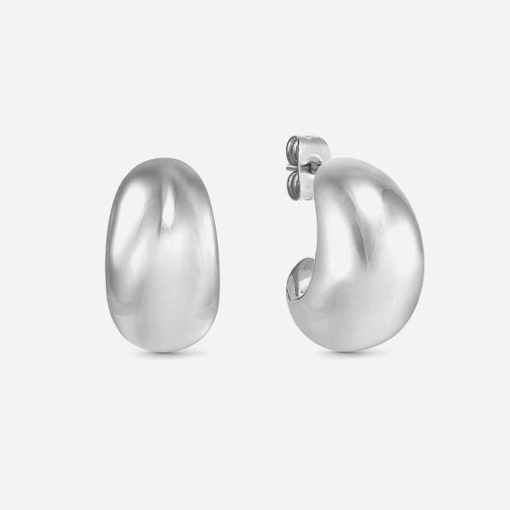 Nomination Ecclettica Silver Small Dome Hoop Earrings 134314/001