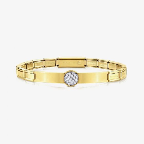 Nomination Trendsetter Cubic Zirconia Yellow Gold Bracelet 021121/021
