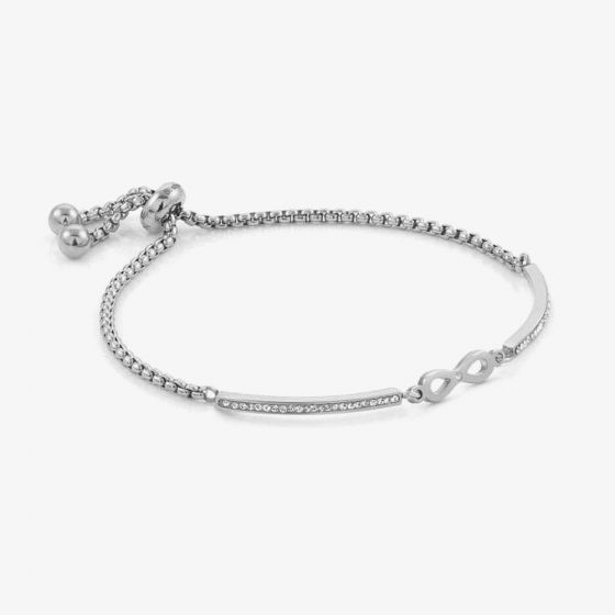 Nomination Milleluci Stainless Steel Pave Infinity Toggle Pavé Half Bangle 028003/024