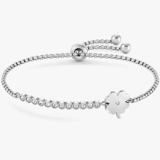 Nomination Milleluci Cubic Zirconia Clover Toggle Bracelet 028008/006