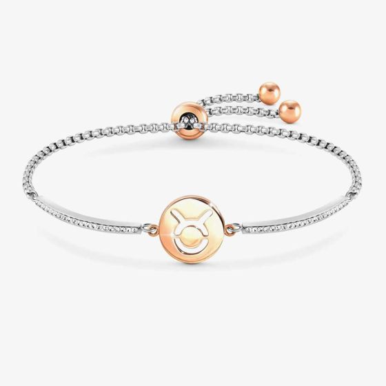 Nomination Milleluci Two Colour Zodiac Taurus Half Bangle Toggle Bracelet 028014/002