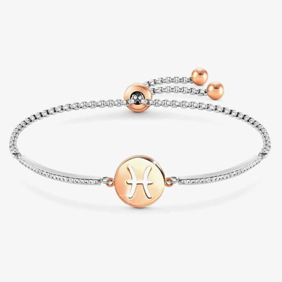 Nomination Milleluci Two Colour Zodiac Pisces Half Bangle Toggle Bracelet 028014/012