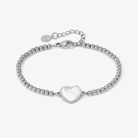 Nomination Emosfere Silver Mother Of Pearl Ball Bead Bracelet 134201/036