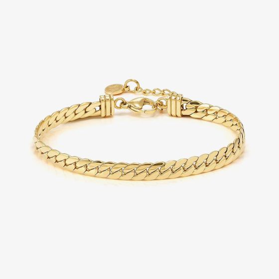Nomination Ecclettica Gold 20cm Curb Chain Bracelet 134300/012