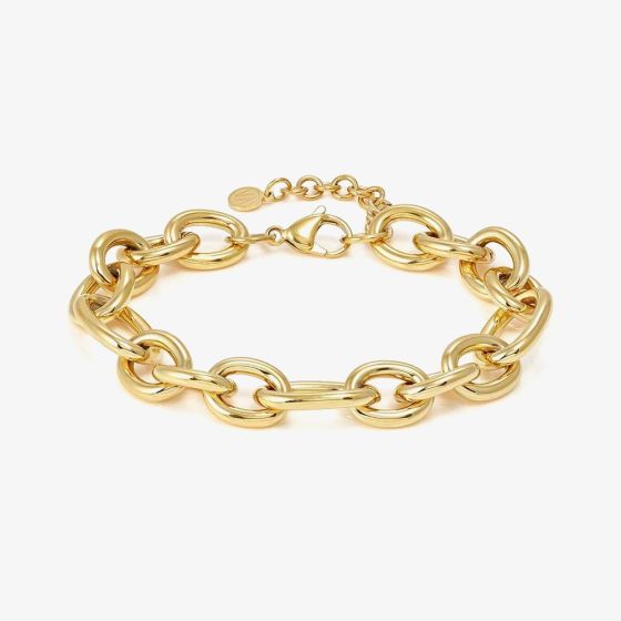 Nomination Ecclettica Gold 24cm Oval Link Bracelet 134304/012
