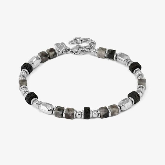 Nomination InstinctStyle Stainless Steel & Lava Stone Infinity Bracelet 027936/094