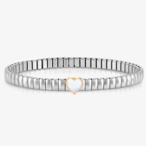 Nomination XTE Life Stainless Steel Mother of Pearl Heart Bracelet 046009/114