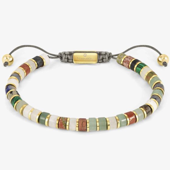 Nomination InstinctStyle Gold Finish Stainless Steel Multi-Stone Bracelet 02797/061