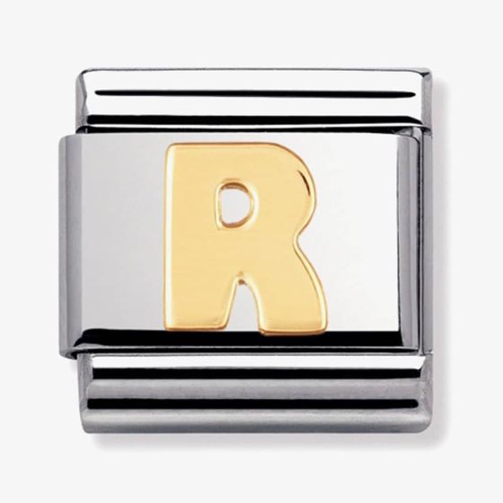 Nomination CLASSIC Gold Letters R Charm 030101/18