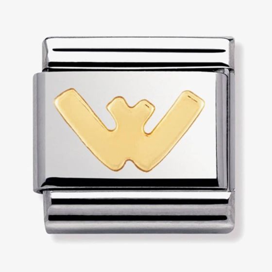Nomination CLASSIC Gold Letters W Charm 030101/23