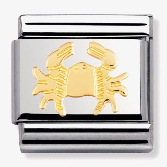 Nomination CLASSIC Gold Zodiac Cancer Charm 030104/04