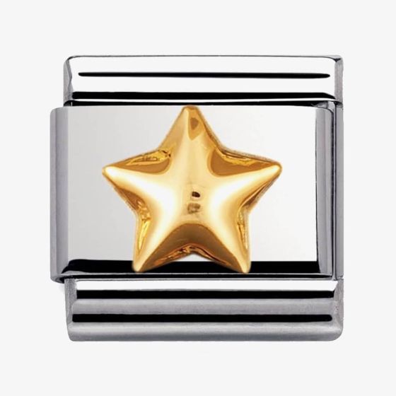 Nomination CLASSIC Gold Daily Life Raised Star Charm 030110/12