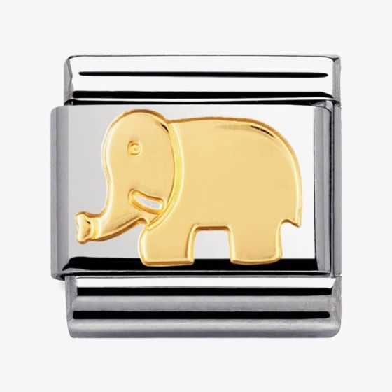 Nomination CLASSIC Gold Animals of Earth Elephant Charm 030112/08