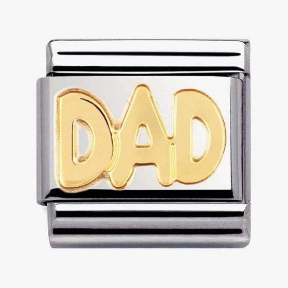 Nomination CLASSIC Gold Writings Dad Charm 030107/11