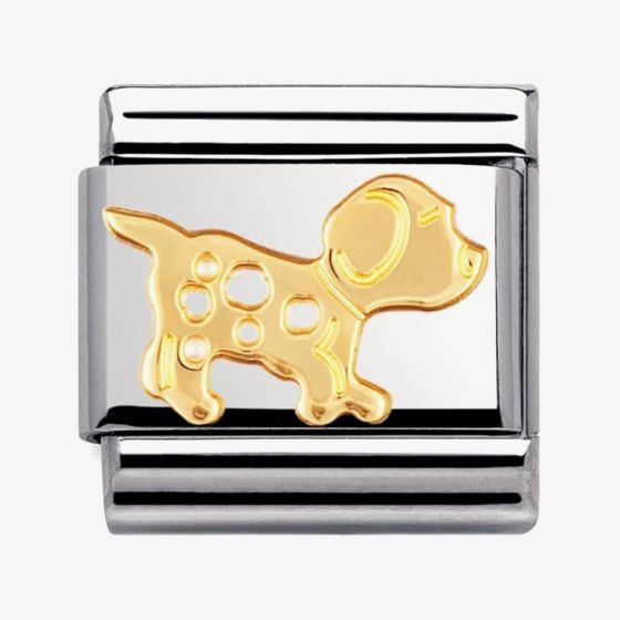 Nomination CLASSIC Gold Animals of Earth Dog Charm 030112/23