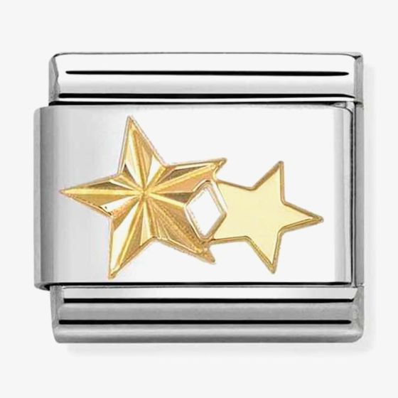 Nomination Classic Symbols Diamond Cut Double Star Charm 030149/65 *