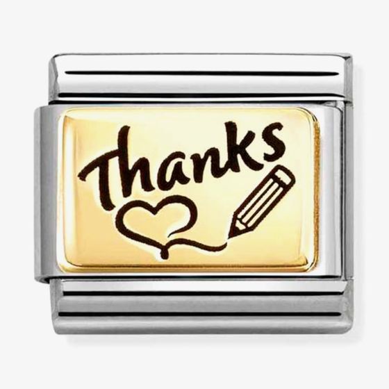 Nomination Classic PLATES Thanks Charm 030166/76