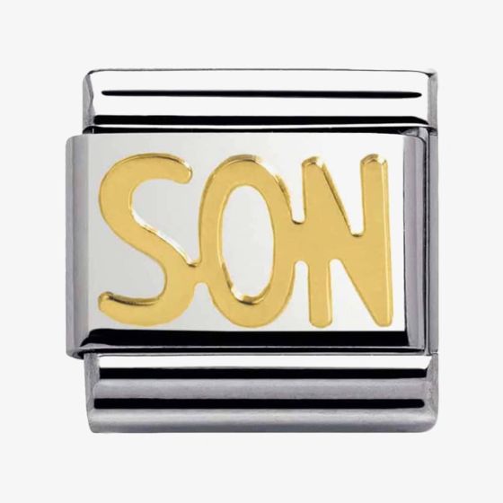 Nomination CLASSIC Gold Writings Son Charm 030107/26