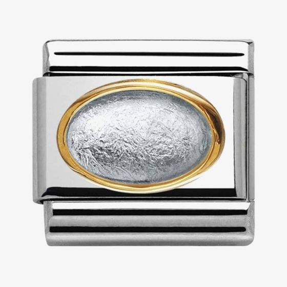 Nomination CLASSIC Gold Stones Silver Rock Crystal Charm 030516/01