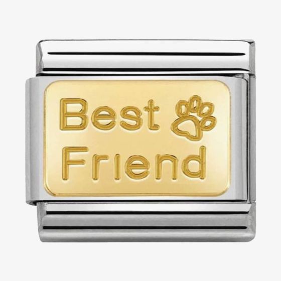 Nomination CLASSIC Gold Engraved Best Friend Paw Charm 030121/50