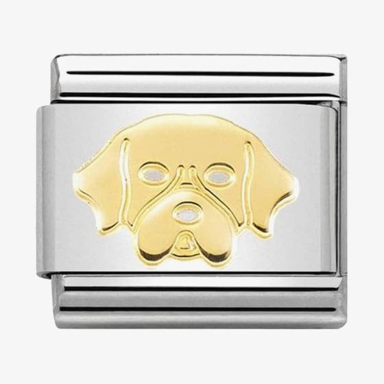 Nomination CLASSIC Gold Golden Retriever Charm 030162/56