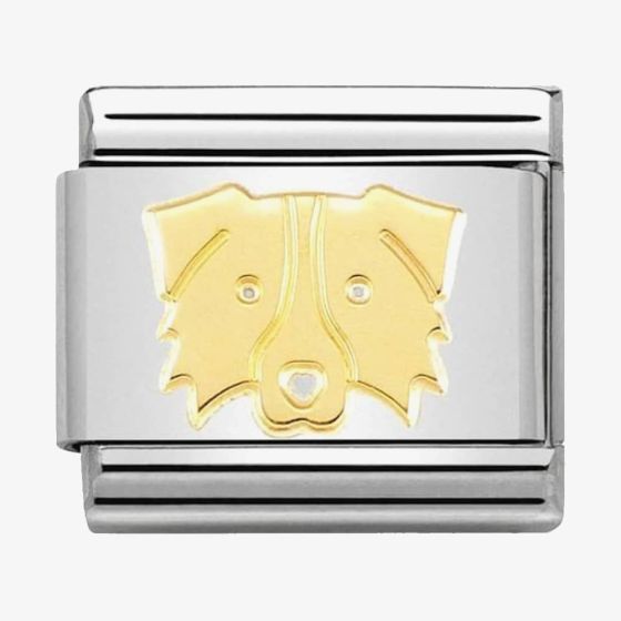 Nomination CLASSIC Gold Border Collie Charm 030162/59