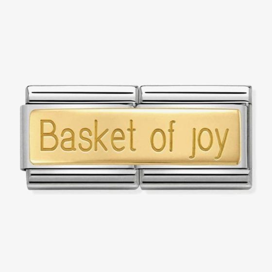 Nomination CLASSIC Gold Double Link Basket Of Joy Charm 030710/19