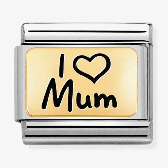 Nomination CLASSIC Composable Limited Edition Gold I Heart Mum Charm 030166/01 