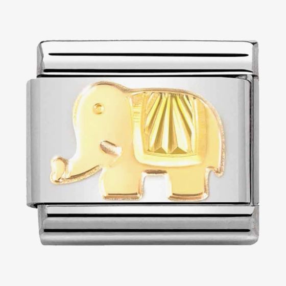 Nomination CLASSIC Composable Gold Coated Elephant Charm 030149/50