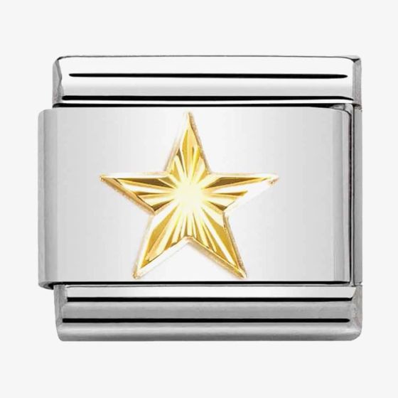 Nomination CLASSIC Composable Gold Coated Star Charm 030149/55