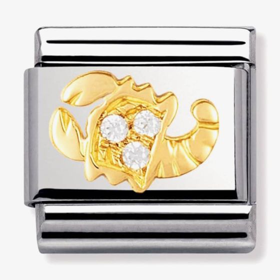 Nomination CLASSIC Gold Zodiac Cubic Zirconia Scorpio Charm 030302/08