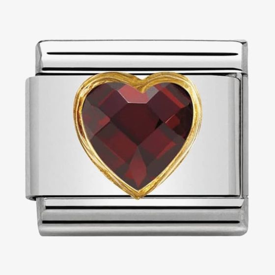 Nomination CLASSIC Gold Red Heart Charm 030610/005