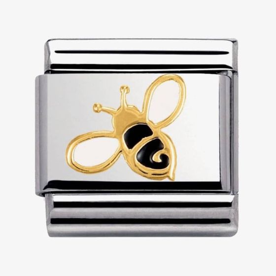 Nomination CLASSIC Gold Nature Black and Yellow Bee Charm 030278/01