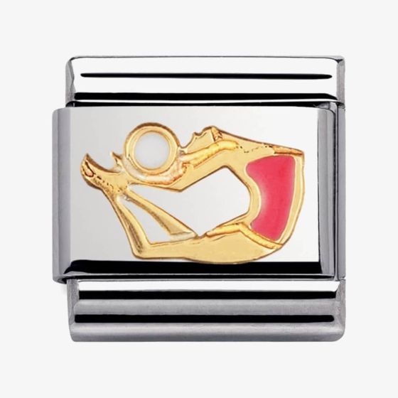 Nomination CLASSIC Gold Sports Red Gymnast With Ball Charm 030203/36