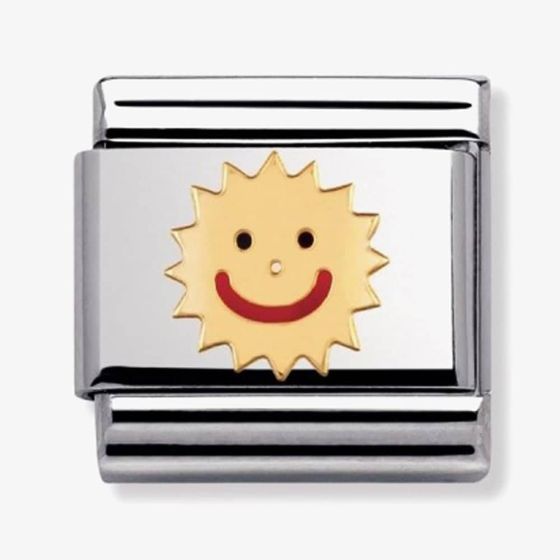 Nomination CLASSIC Gold Daily Life Smiling Sun Charm 030209/35