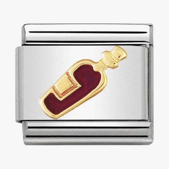 Nomination CLASSIC Gold Daily Life Red Wine Charm 030218/04