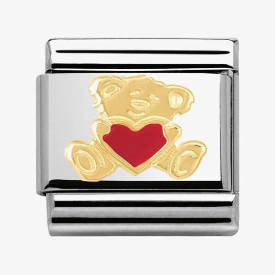 Nomination CLASSIC Gold Love Bear With Heart Charm 030253/32