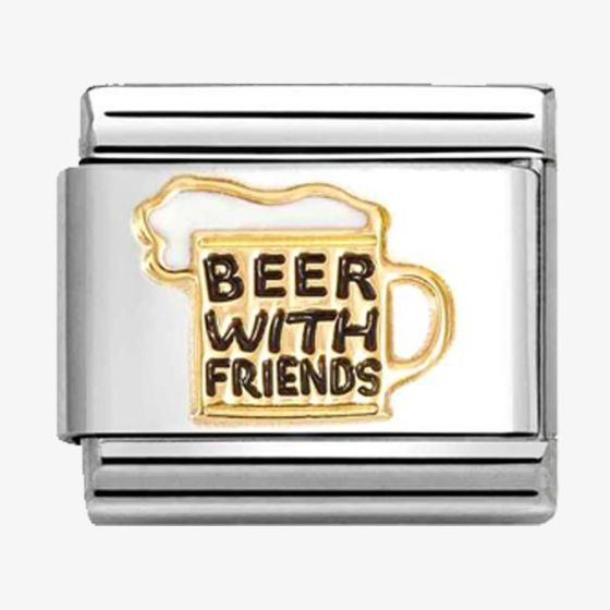 Nomination CLASSIC Gold Beer With Friends Charm 030272/87