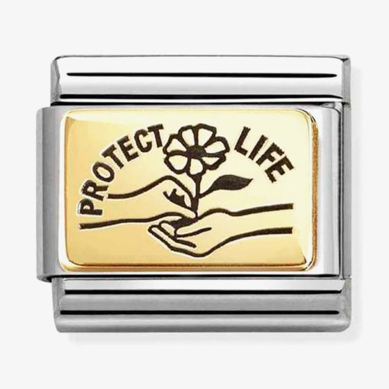 Nomination Classic Plates Protect Life Charm 030166/66