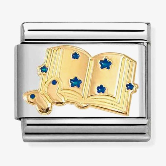 Nomination Composable Classic Book with Blue Stars Charm 030285/85