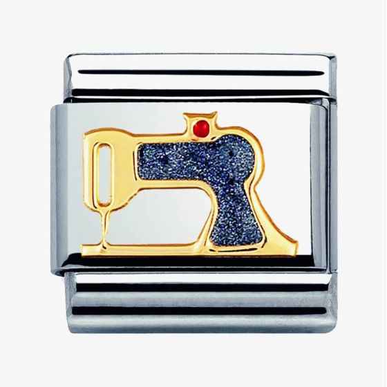 Nomination CLASSIC Gold Daily Life Sewing Machine Charm 030208/43