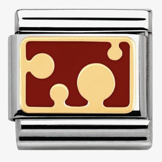 Nomination CLASSIC Gold Pois Red Bubbles Charm 030284/05