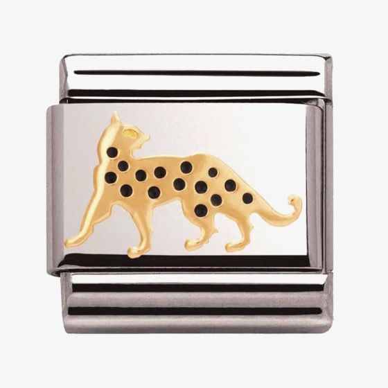 Nomination CLASSIC Gold Animals of Earth Leopard Charm 030248/16