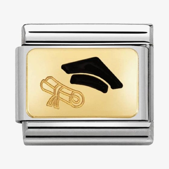 Nomination CLASSIC Gold Graduation Cap Charm 030284/27
