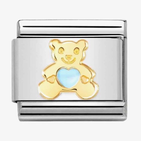 Nomination CLASSIC Composable Blue Enamel Bear Heart Charm 030272/65